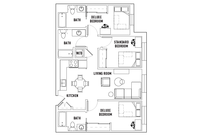 West_ 3 Bed - 3 Bath B