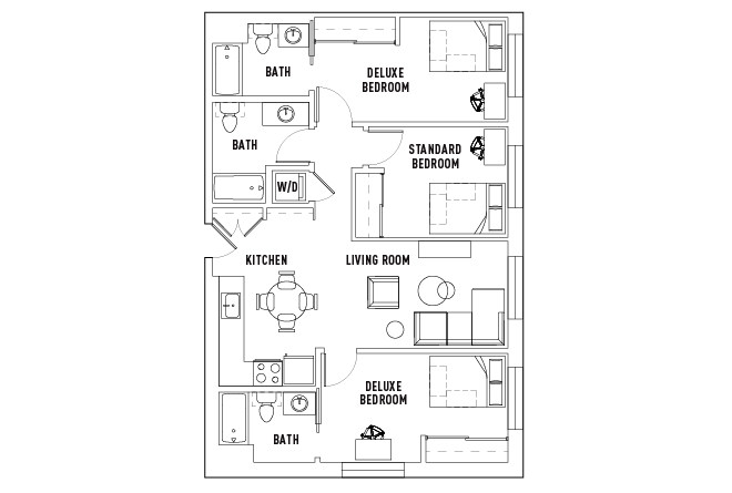 West_ 3 Bed - 3 Bath A
