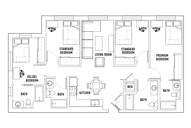 West_ 4 Bed - 4 Bath B