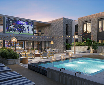 furnished living space