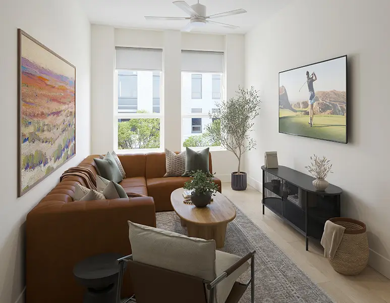 furnished living space