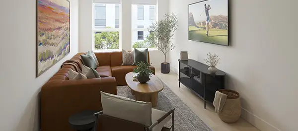 furnished living space