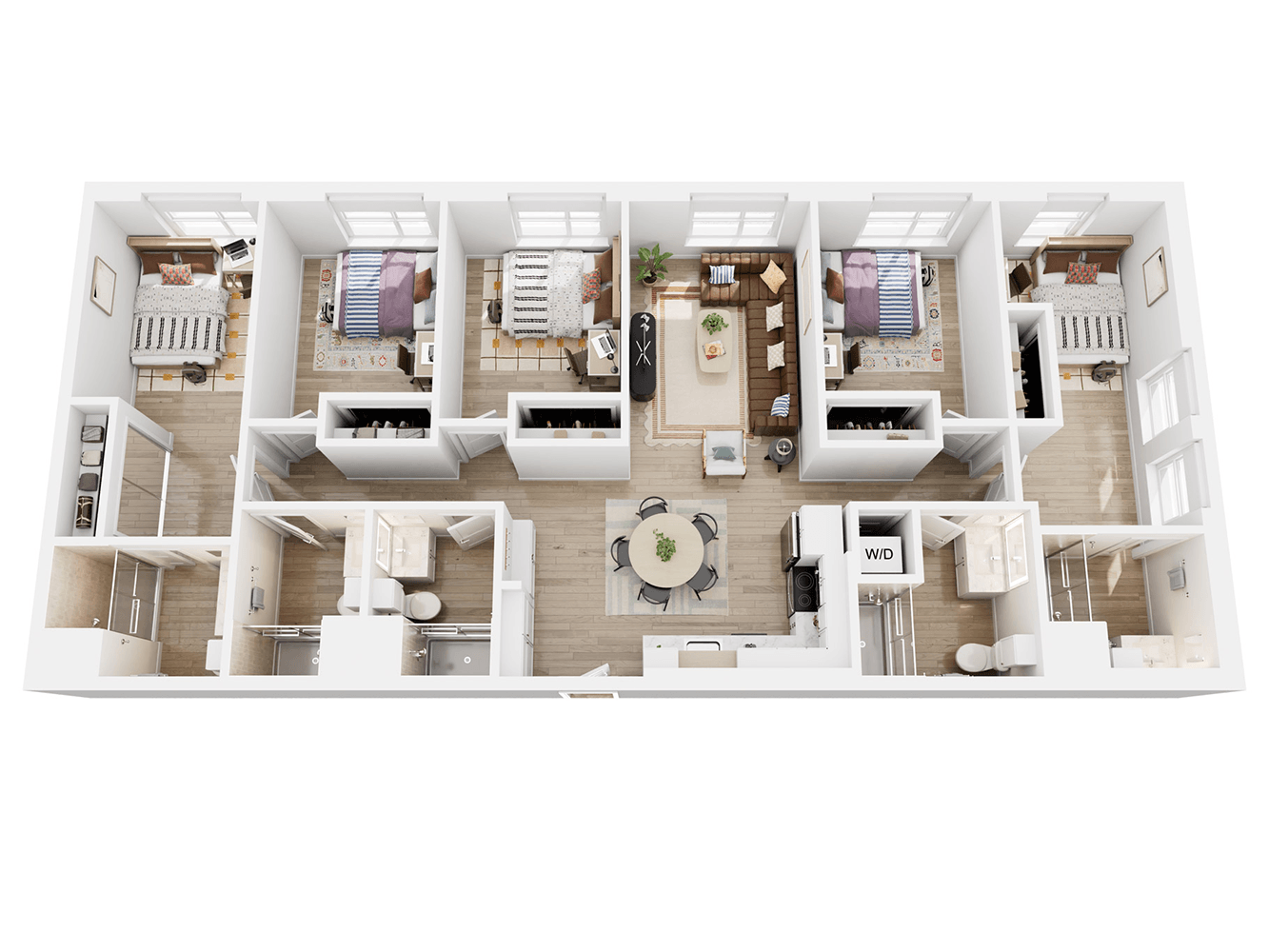 west 5bed 5bath a floor plan