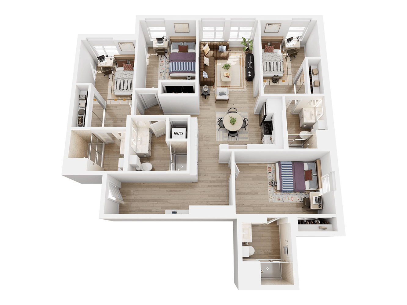 east 4bed 4bath h floor plan